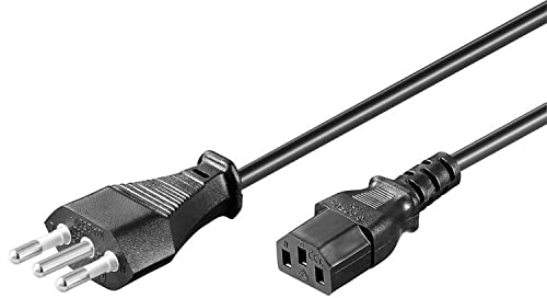CLICK HELP Cavo di Alimentazione 1,8M EUR CEE 7/7 Spina Italiana IEC 320 C13 Alimentatore PC, Monitor, Computer, TV, Stampante