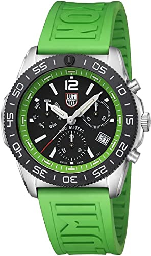 Luminox Herren Taucheruhr Chrono Pacific Diver mit Gummiarmband, Gehäusedurchmesser: 44 mm, XS.3157.NF