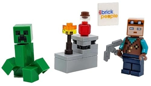 LEGO Minecraft: Bergmann und Creeper mit Minenzubehör