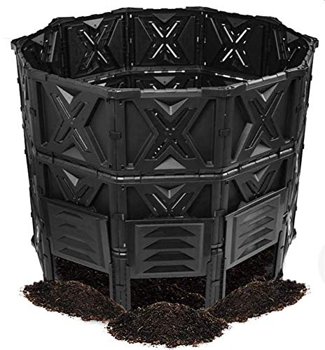 JYCCH Grande Contenitore per Compost, Bicchiere per Compost da Esterno, recinto per Compost da Giardino, Robusto composter da Giardino, Migliore aerazione, Facile Montaggio, 143 galloni