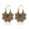 Cubahop Vintage Mandala Blume Quaste Pailletten Ohrringe - Tribal Ethnische Hoop Schmuck Geschenke für Frauen und Mädchen (Gold B)