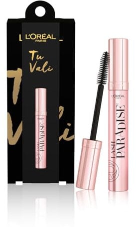 L'Oréal Paris, Box Regalo con Mascara Nero Volumizzante e Allungante Lash Paradise, Con Olio di Ricino, Per uno Sguardo Sensuale e Magnetico