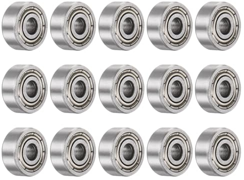 QUARKZMAN 15 Stück 623ZZ Kugellager 3x10x4mm Kohlen Stoffstahl Doppelt Abgeschirmt ABEC3 Z1 Lager für Motoren