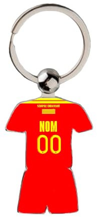 Porte Clé Rugby Perpignan 2023 2024 Maillot Extérieur Personnalisable avec Nom et Numéro