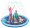 Thicken 67'' Splash Pad for Kids and Dogs,Non-Slip Outdoor Sprinkler Play Mat for Summer,Splash Pool Water Toys for Pets& Toddlers,Easy to Use/Clean