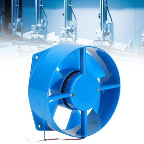 Ventilador de Flujo Axial de 6 Pulgadas con Carcasa de Aleación de Aluminio, 2500 RPM, 5,5 M ³ / Min, Extractor, Eficiencia Energética, Fácil Instalación para Gabinetes de
