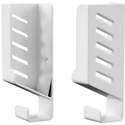 Buaak Universal Router Shelf, White Wall Mount for Routers/TV Box/Laptop/Network Switches/Modems, Dock Wall Mount Bracket Compatible with TP-Link, Mi Box, Apple TV, Sky Q