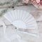 eBuyGB White Bride Fan, Hen Party Favours for Bridal Party, Destination Hen Party, Bride Squad Gifts, Hen Do Abroad