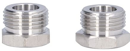 aqxreight FASS Adapter Brewer Edelstahl MÄNNLICHES Gewinde G5/8 INNENGEWINDE 1/4MFL
