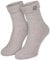 Black Snake Trachtensocken für Damen & Herren - Schoppersocken mit klassischem Zopfmuster, weichem Umschlagbund & abnehmbarem Edelweiß-Pin - Beige - 35/38