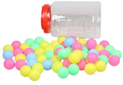 POPETPOP 100 Pièces Lot de Balles De Tennis De Table De Jeu Plastique De Loterie sans Couture Couleurs Mélangées