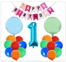 HTTMTTS Palloncini Froze 3 Anni, 130 Pezzi Kit Decorazioni Compleanno Froze, Arco Palloncini Compleanno Froze, Striscione Buon Compleanno, Decorazioni Torta Froze per Festa a Tema Bambina 3 Anni