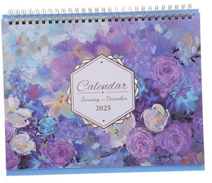 Operitacx Stehtischkalender Schreibtischkalender Desktop-kalender Englischer Kalender Tageskalender für Büro und Schule