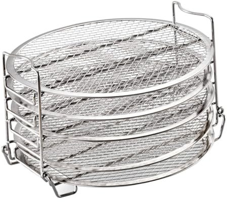 COLLBATH 5-layer Dehydrator Rack Air Fryer Accessories Stainless Steel Stand Compatible with Ninja Foodi 6.5qt and 8qt for Cooking and Grilling