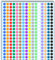 12.000 Stück, 8mm - Klebepunkte Bunt, Runde Farbige Punkte Aufkleber Sticker Markierungspunkte Bunte - 16 Farben