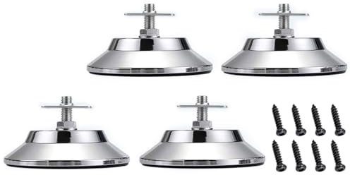 Woedpez Lot de 4 pieds de table de billard réglables en métal