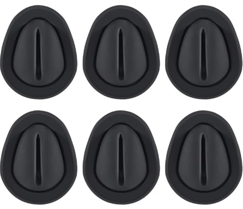 Rachlicy 6Pcs Car Cup Holder Insert Self-adhesive Cup Holder Size Reducer to Reduce Noise Black Silicone Limiter for Automotive RV Truck