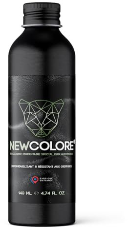 Mon Anglaise x NewColore® - Recolorant Pigmentaire Cuir Noir | Haute Couvrance | Rénovation Sièges Auto, Canapés, Chaussures, Vêtements en Cuir | 140 mL