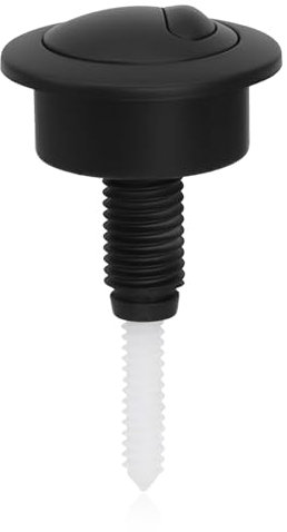 Dual Flush Toilet Push Button, Adjustable Toilet Flusher Button, Toilet Flush Button for Twyford Optima 49, 39-42mm (Black)