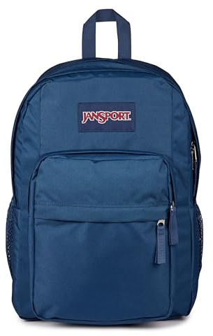 JANSPORT Big Day Pack Zaino capiente con scomparto per laptop da 15 pollici, 43.5 x 19 x 32.5 cm, Navy, Blu