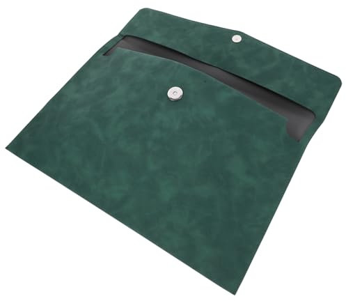 Veemoon Sacoche à Documents En Similicuir A4, Organiseur De Fichiers Pliable, Pochette De Rangement Pour Dossiers Solide, Porte-documents Portable Pour Bureau, Étudiants, Voyage D'affaires