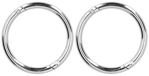 Rinder-Nasenring, Bullen-Nasenring, Nutztierausrüstung, Veterinärwerkzeuge, Glatte Oberfläche, einfach zu verwenden, hochwertiger Kohlenstoffstahl, rostfrei, silberfarben, 8,5 x