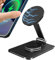 Nuytghr Phone Holder Magnetic, Folding Stand, 360-Degree Rotation Bracket, Carbon Steel Support, Smartphone and Tablet Mount, Desktop Organizer for Home, Office, Gym, Travel, Shower, Movie