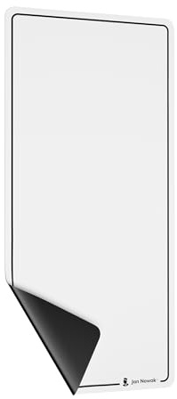 Jan Nowak Flipchart magnetisch Magneto 400 x 800 mm Set mit Markern und Schwamm für die Tafel flexibel auf Rolle gerollt kompakt wasserfest für Notizen Büro Zuhause Schule Werkstatt Kühlschrank 2 Stk.