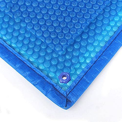 HSIRYAOHD Bâche solaire rectangulaire avec œillets, 400 µm d'épaisseur, couverture chauffante à bulles pour piscine hors sol (taille : 2 m x 4 m)