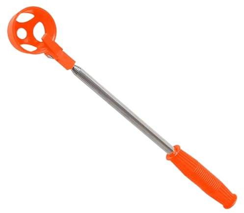 Qkbuza Pince à œufs en acier inoxydable avec longue portée pour la collecte d'œufs frais dans l'écurie, le nid de volaille et la ferme - Longue pince de préhension pour les personnes handicapées