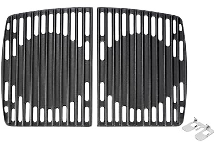 QuliMetal Gusseisen Grillrost Set für Enders Urban, Urban Pro, Explorer, Explorer Pro Gasgrill, Massives Gussrost Zubehör, Gusseisen Grillrost Nicht für Enders Urban II & Explorer II, 2 Stück