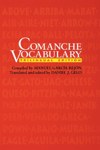 Comanche Vocabulary: Trilingual Edition (TEXAS ARCHAEOLOGY AND ETHNOHISTORY SERIES)
