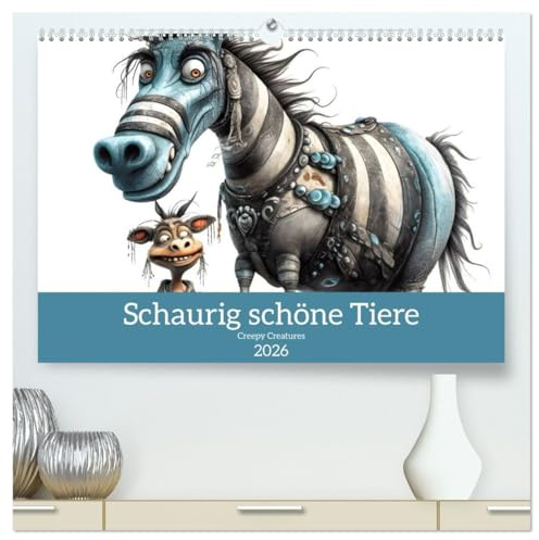 Creepy Creatures (hochwertiger Premium Wandkalender 2026 DIN A2 quer), Kunstdruck in Hochglanz: Schaurig schöne Tiermotive (CALVENDO Tiere)
