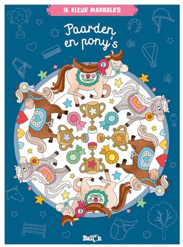 Paarden en pony's (Ik kleur mandala's, 1)