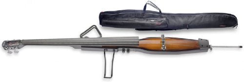 Stagg edb-3/4 BK Elektrische Kontrabass mit Gigbag – 3/4 Größe, Violinburst