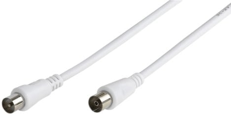 Vivanco Antennenanschlußkabel (75dB, 15m) weiß