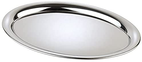 APS 30115 Porción - casa de café, ca, 19 x 15 cm, de forma ovalada, café / té bandeja para el azúcar y crema, 18/8 acero pulido