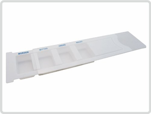 Medikamentendispenser für 1 Tag, weiß - Medikamentendosierer Tablettendose