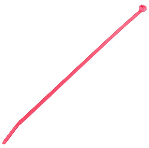 PANDUIT Cable Tie, 8.0L (203 mm), Intermediate, Nylon, Fluorescent Pink, 1000pc