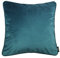 McAlister Textiles Matter Samt | Sofakissen mit Füllung in Blaugrün | 43 x 43cm | erhältlich in 25 Farben | griffester Samt edel paspeliert | pralles Samtkissen