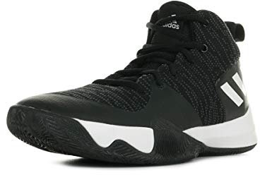 adidas Explosive Flash, Herren Basketballschuhe, Schwarz (Negbas/Carbon/Ftwbla 000), 42 2/3 EU