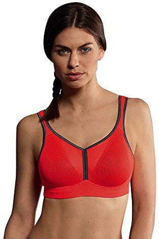Anita Damen Sport-BH, Mehrfarbig (Coralle/Anthrazit 595), (Herstellergröße: 65C)