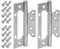 Stahlia Scharniere klappbar Türscharniere 125mm (1 Paar) Türscharnier Edelstahl schmale Montagefläche Türband Scharniere Gartentor Federscharnier Beschläge Klappscharnier