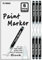 FLYMAX Black Paint Pen for Glass Bottle Rock Leather Plastic Stone Metal Canvas Enamel Plant Art Waterproof Writing Acrylic Permanent Marker Extra Fine tip 6 Pack 0.7mm