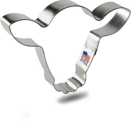 Ausstechform Steer Head 13,3 cm B1597 – Foose Cookie Cutter – USA Weißblech Stahl