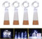 Ceepko LED Weinflasche Beleuchtung, USB Wiederaufladbar Korkenlichter Flaschenlicht zum Weihnachten, Party Deko Licht (3er-Pack/Stetiges Warmweiß)