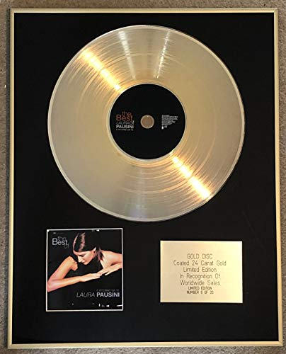 Century Music Awards - LAURA PAUSINI - Esclusivo Disco in Oro 24 carati Edizione Limitata - IL MIGLIORE DI