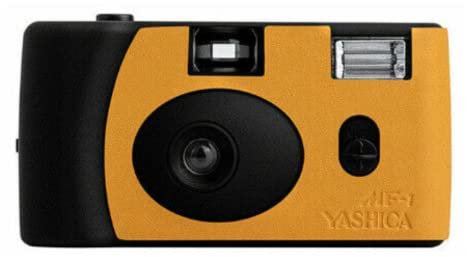 YASHICA MF-1 - Fotocamera Snapshot Art (nero/arancione)
