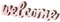 levandeo Schriftzug Welcome L31cm Pastell Rosa Holz Tischdeko Deko Aufsteller Wohndeko
