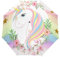 Gänseblümchen Regenbogen Einhorn Regenschirm Taschenschirm Automatische Reise Winddichte Sonnenschutz Trekkingschirm Wanderregenschirm für Frauen Männer